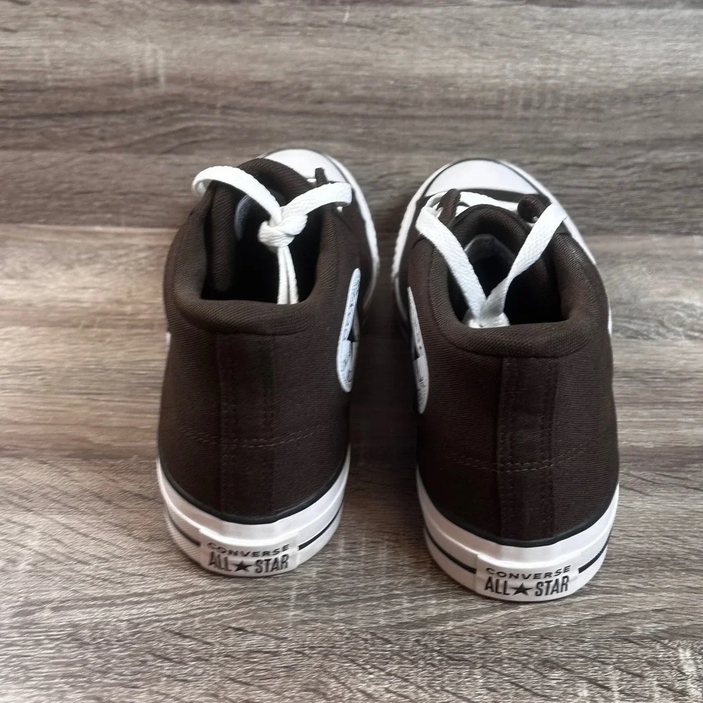 Converse Malden Street Mid Mens 11.5 Fresh Brew Brown Canvas Sneakers A11708F